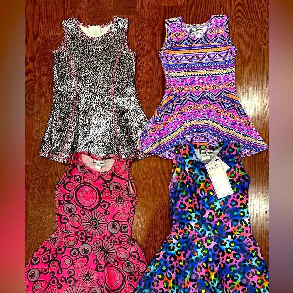 Girl toddler size 3t sleeveless dresses set of 4